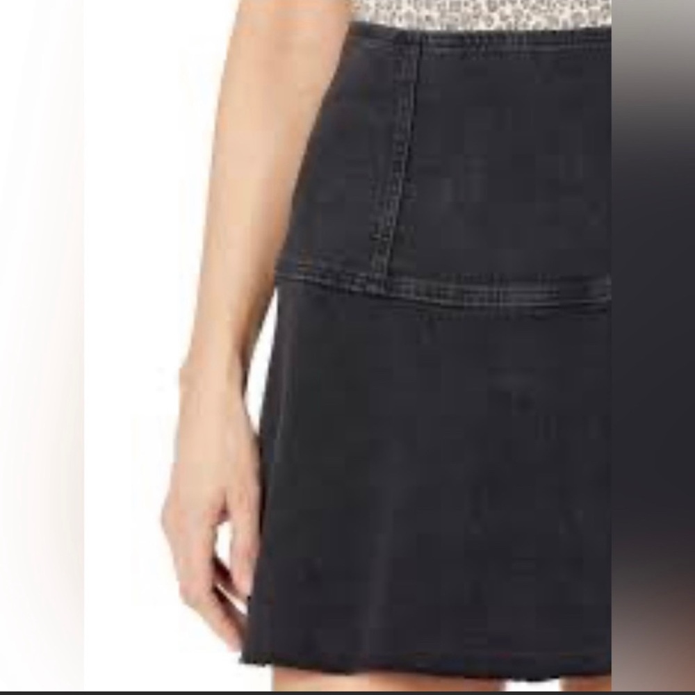 Free People We The Free Black Denim Skirt - Picture 4 of 5